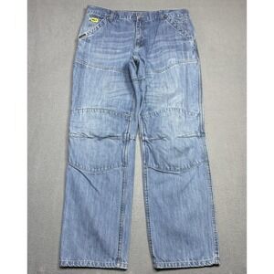 BILT Iron Workers Kevlar Lined Motorcycle Riding Jeans Mens 36x32 USA Reinforced